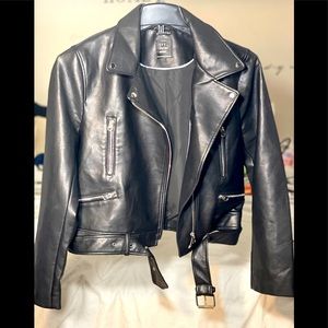 Zara faux leather jacket